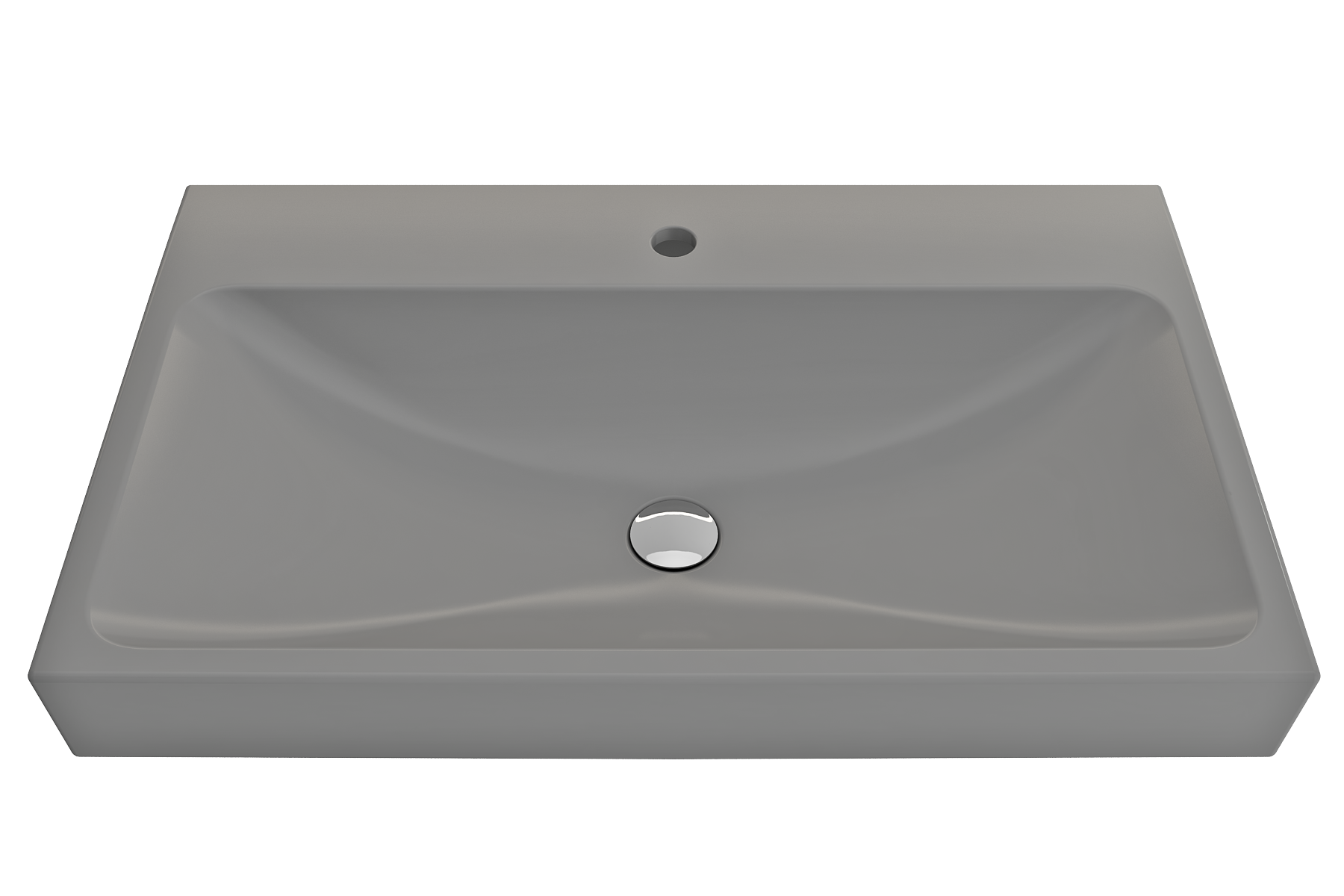 Scala Arch Wall-Mounted Sink Fireclay 32 in. 1-Hole 1078