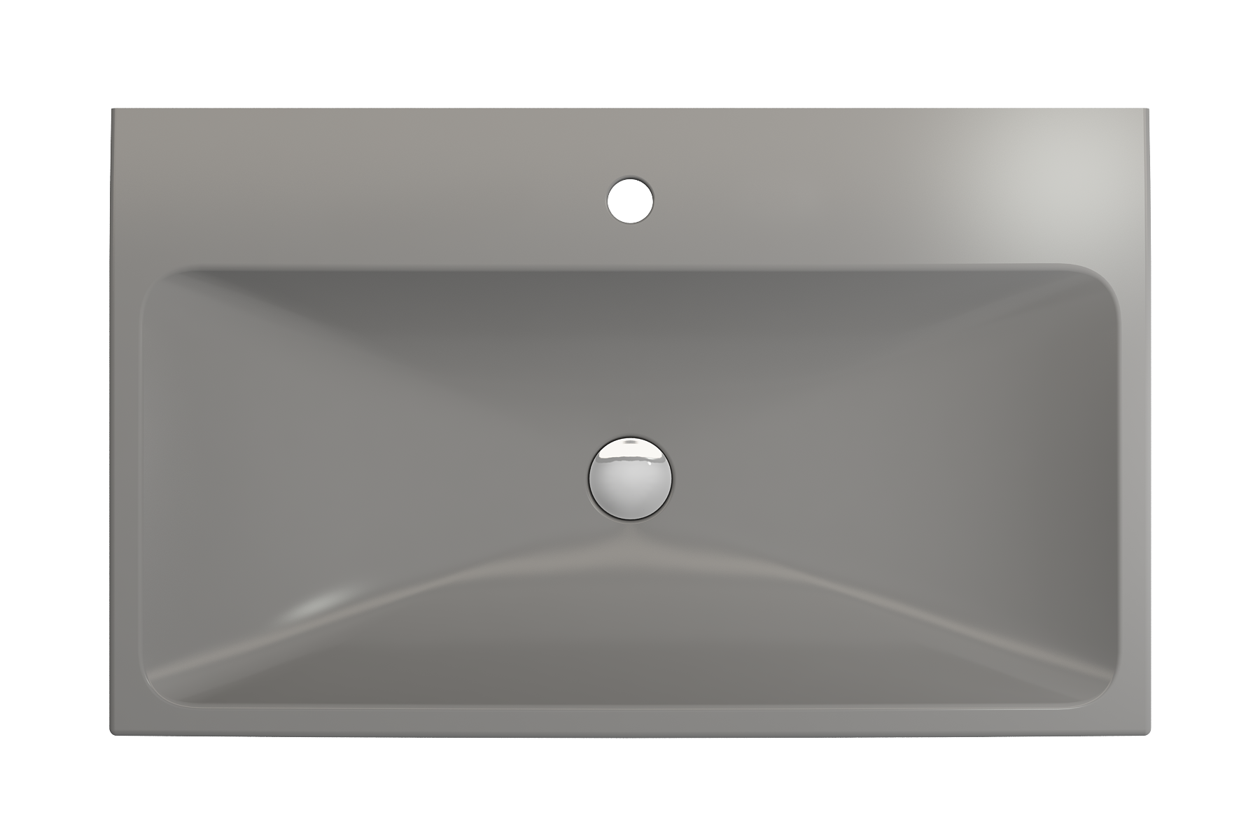 Scala Arch Wall-Mounted Sink Fireclay 32 in. 1-Hole 1078