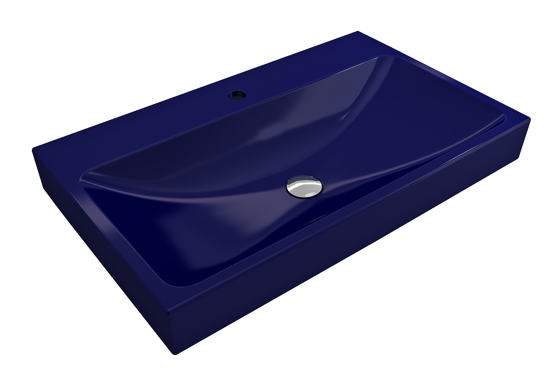 Scala Arch Wall-Mounted Sink Fireclay 32 in. 1-Hole 1078