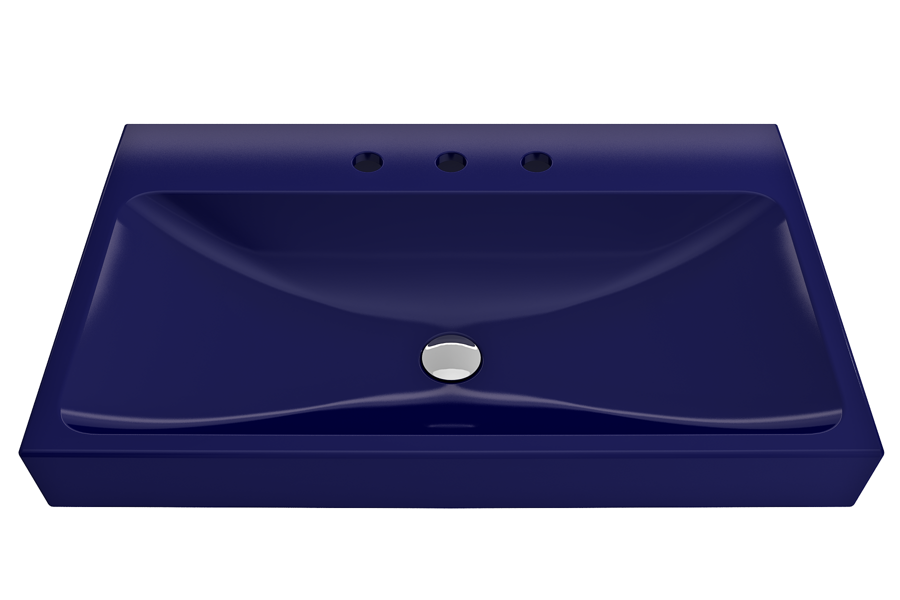 Scala Arch Wall-Mounted Sink Fireclay 32 in. 3-Hole 1078