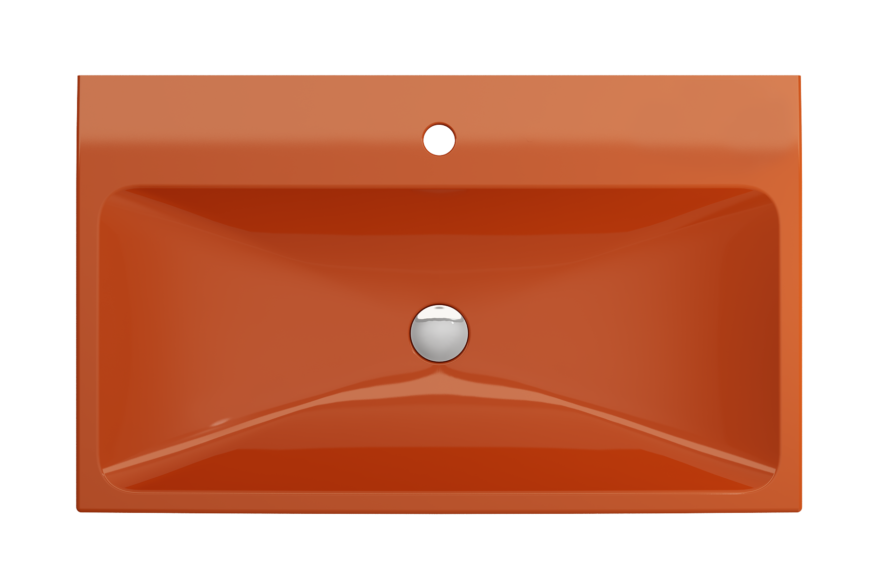 Scala Arch Wall-Mounted Sink Fireclay 32 in. 1-Hole 1078