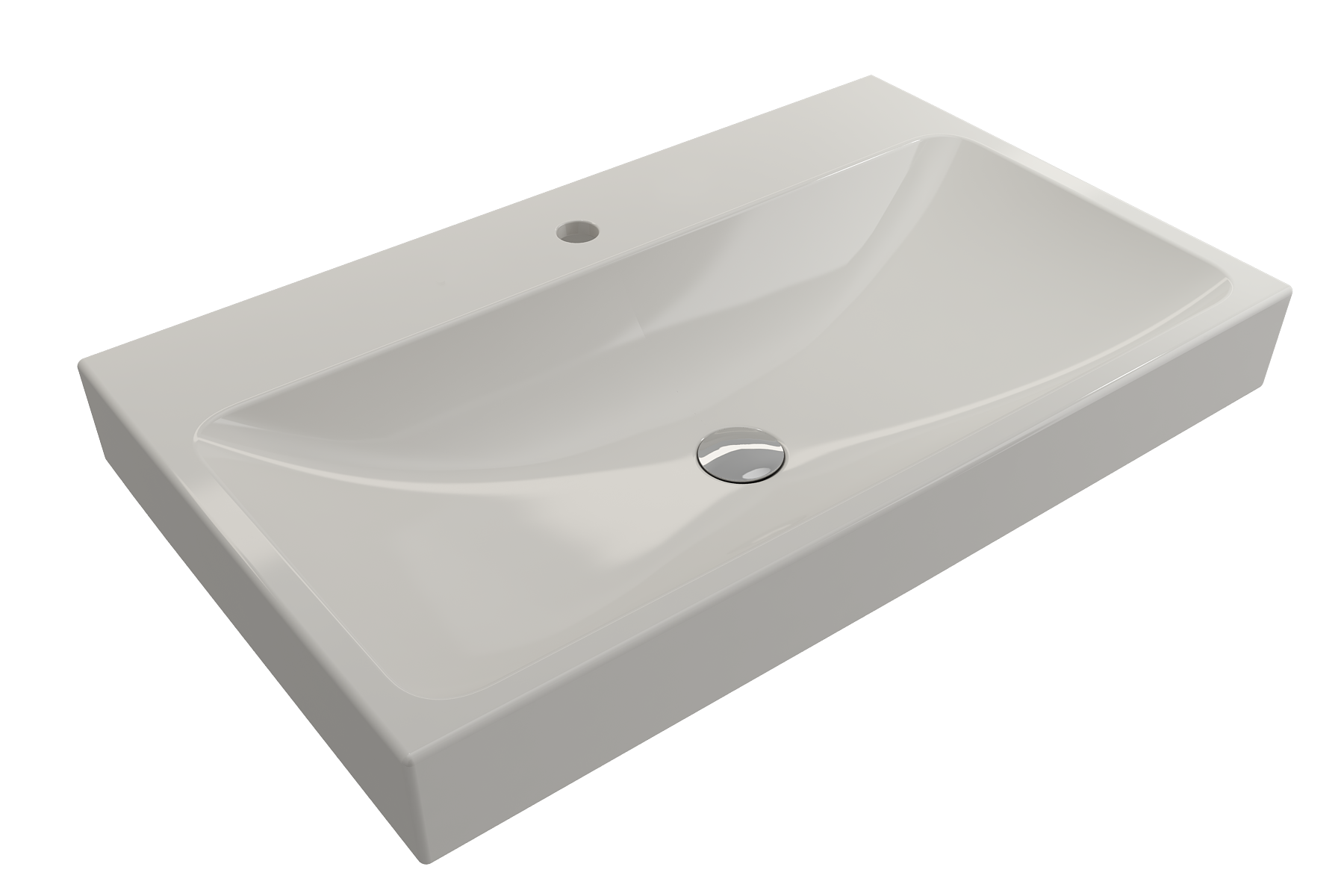 Scala Arch Wall-Mounted Sink Fireclay 32 in. 1-Hole 1078