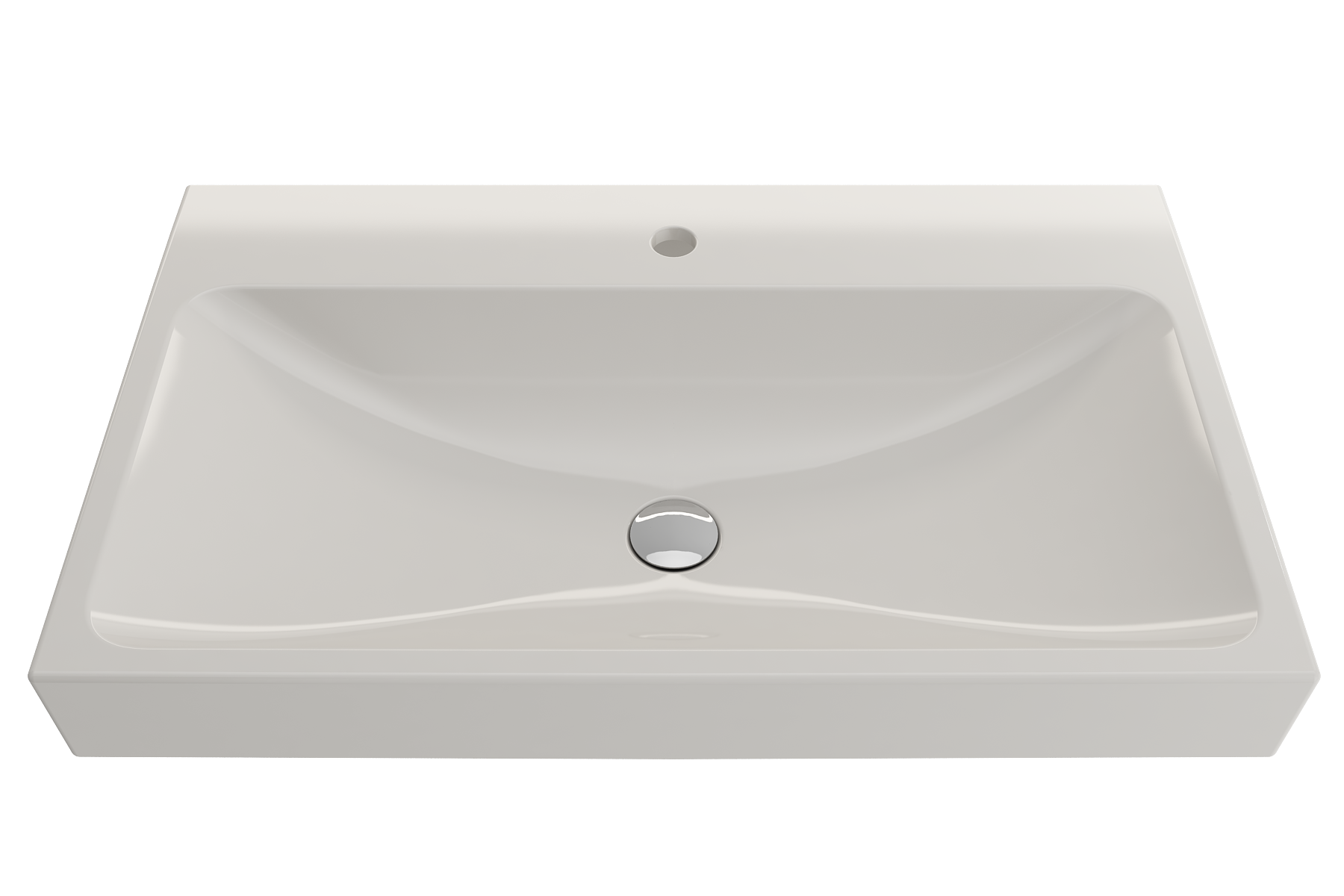 Scala Arch Wall-Mounted Sink Fireclay 32 in. 1-Hole 1078