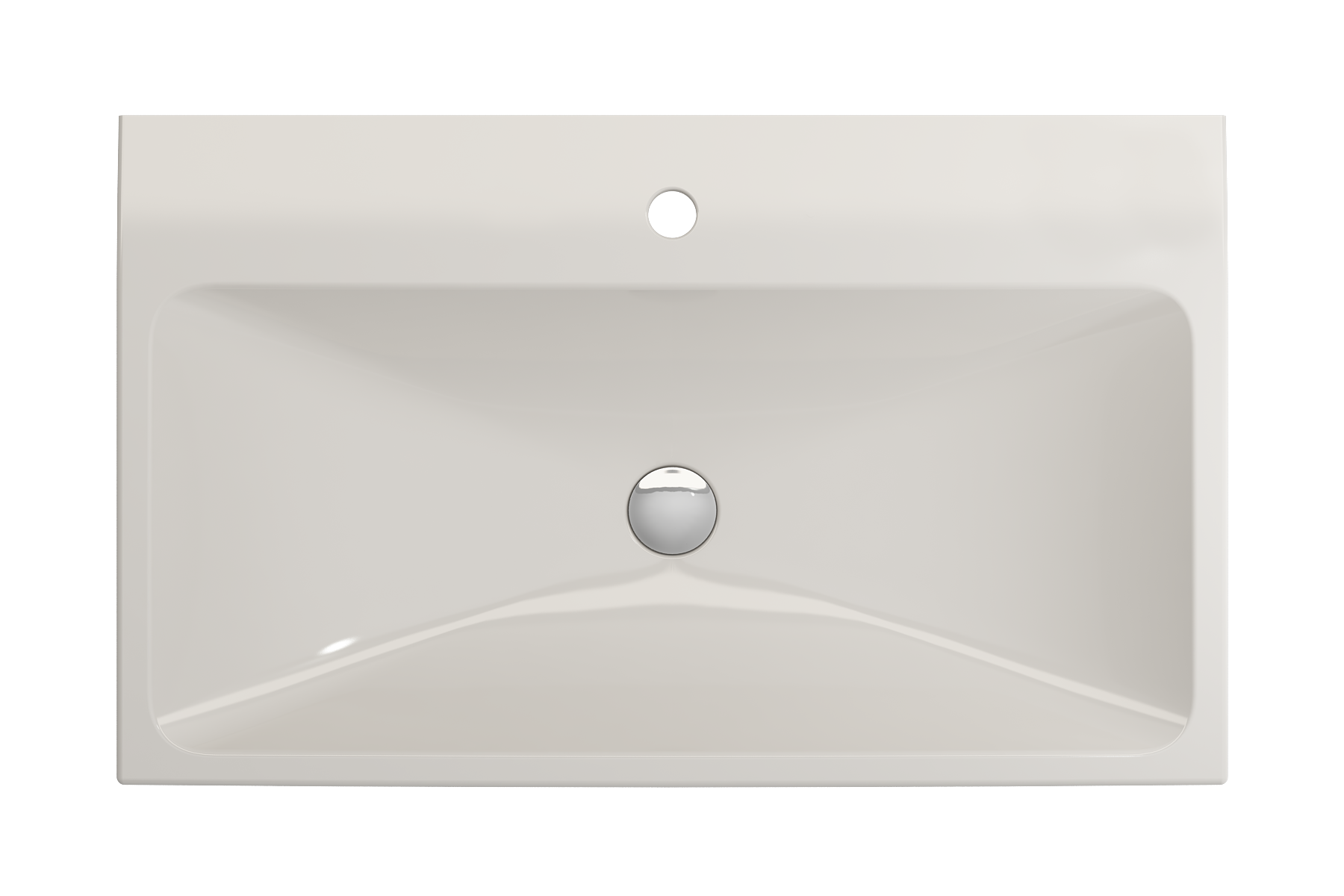 Scala Arch Wall-Mounted Sink Fireclay 32 in. 1-Hole 1078