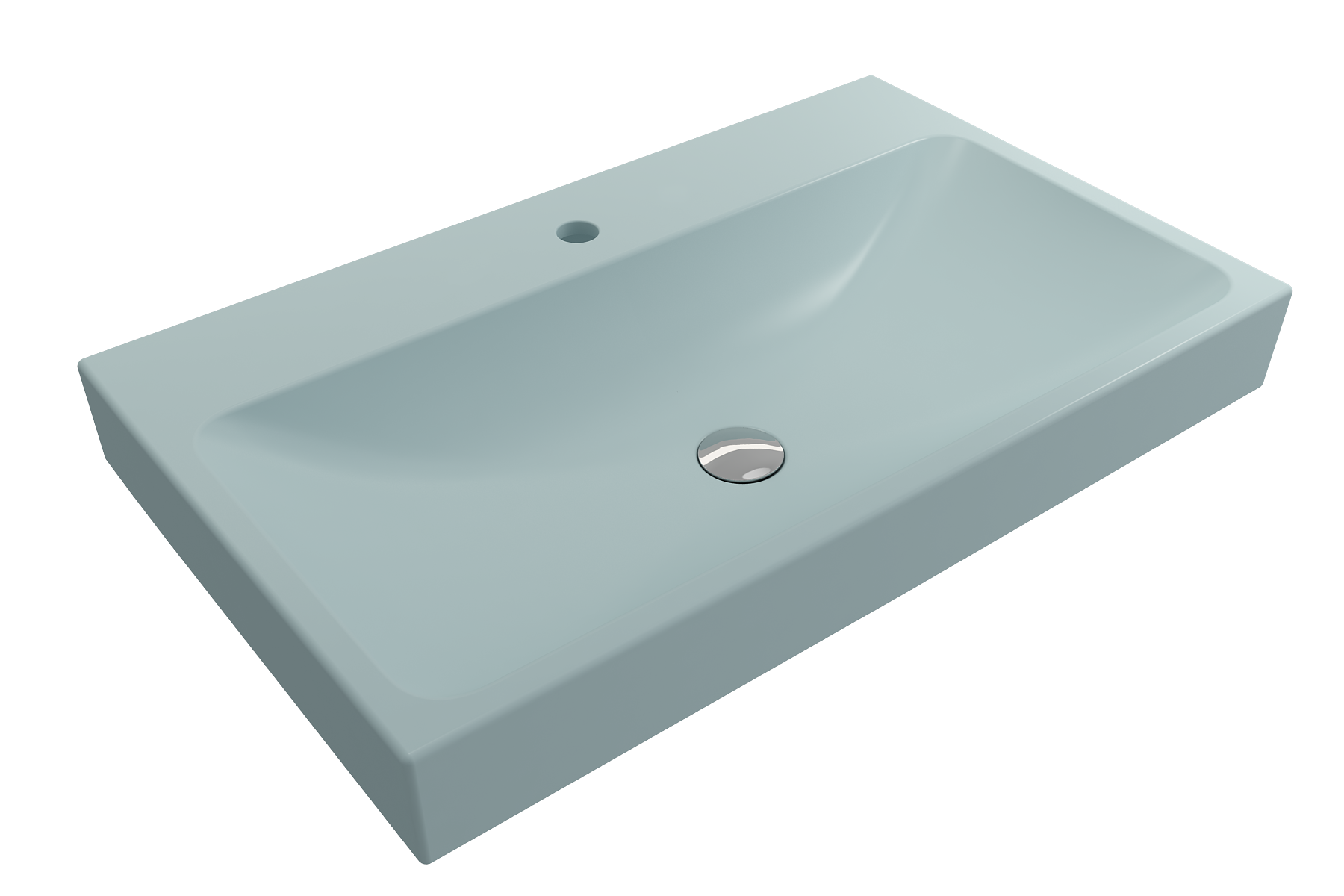Scala Arch Wall-Mounted Sink Fireclay 32 in. 1-Hole 1078