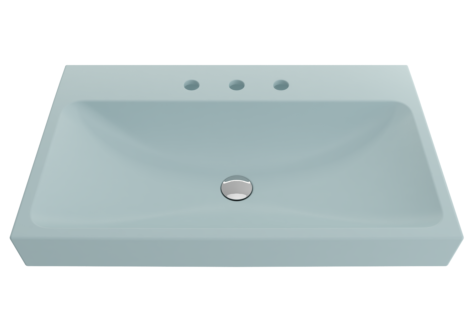 Scala Arch Wall-Mounted Sink Fireclay 32 in. 3-Hole 1078