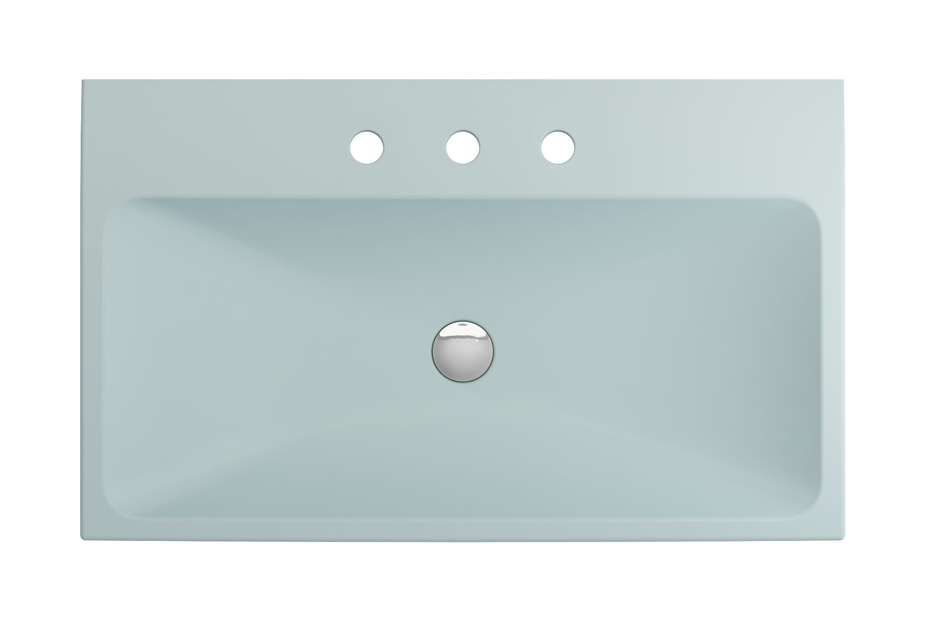 Scala Arch Wall-Mounted Sink Fireclay 32 in. 3-Hole 1078