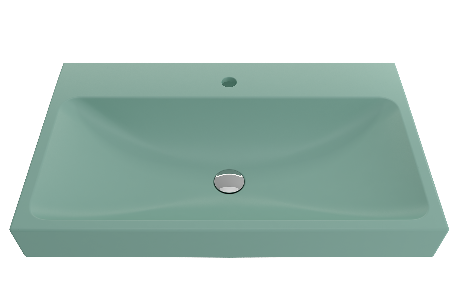 Scala Arch Wall-Mounted Sink Fireclay 32 in. 1-Hole 1078