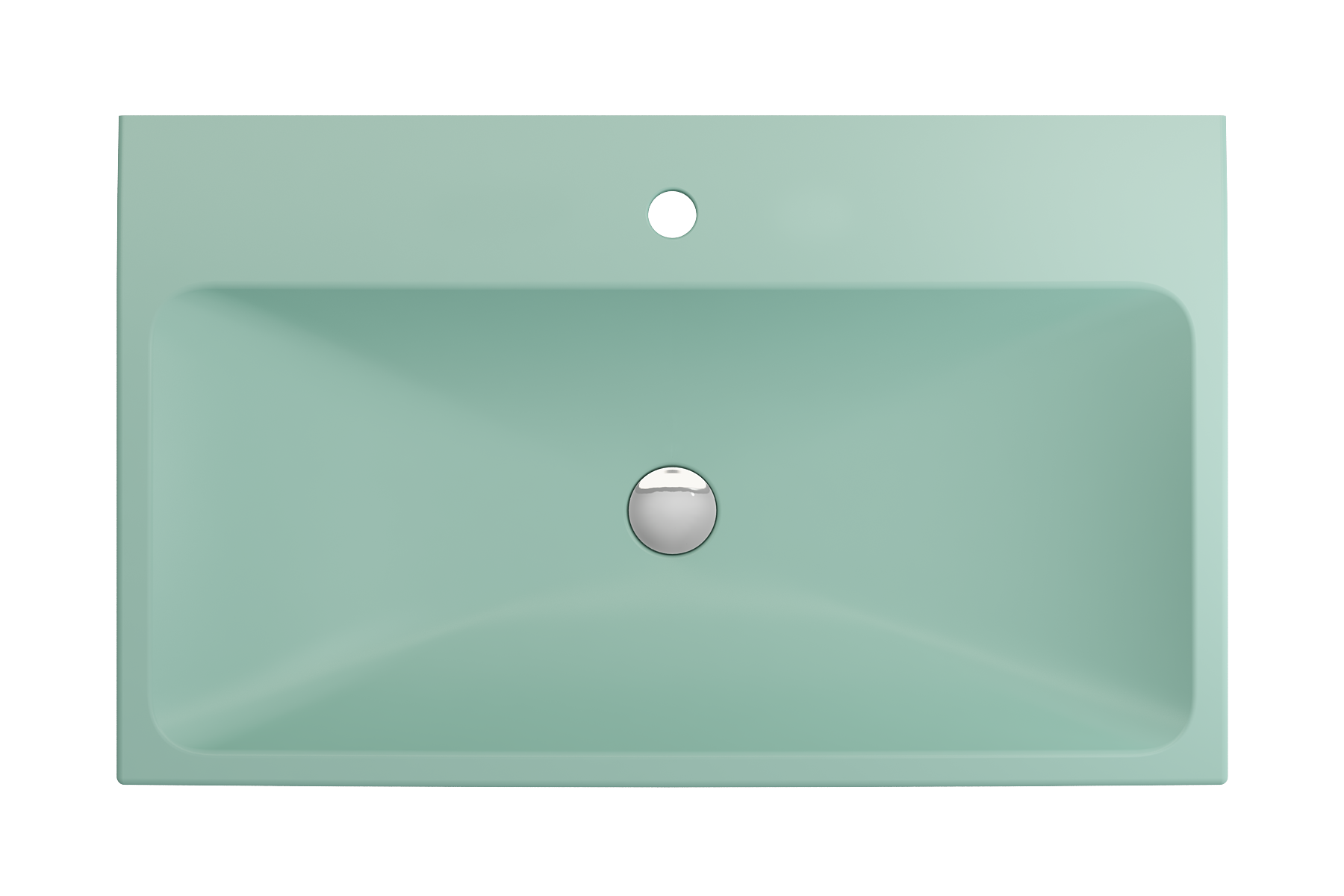 Scala Arch Wall-Mounted Sink Fireclay 32 in. 1-Hole 1078