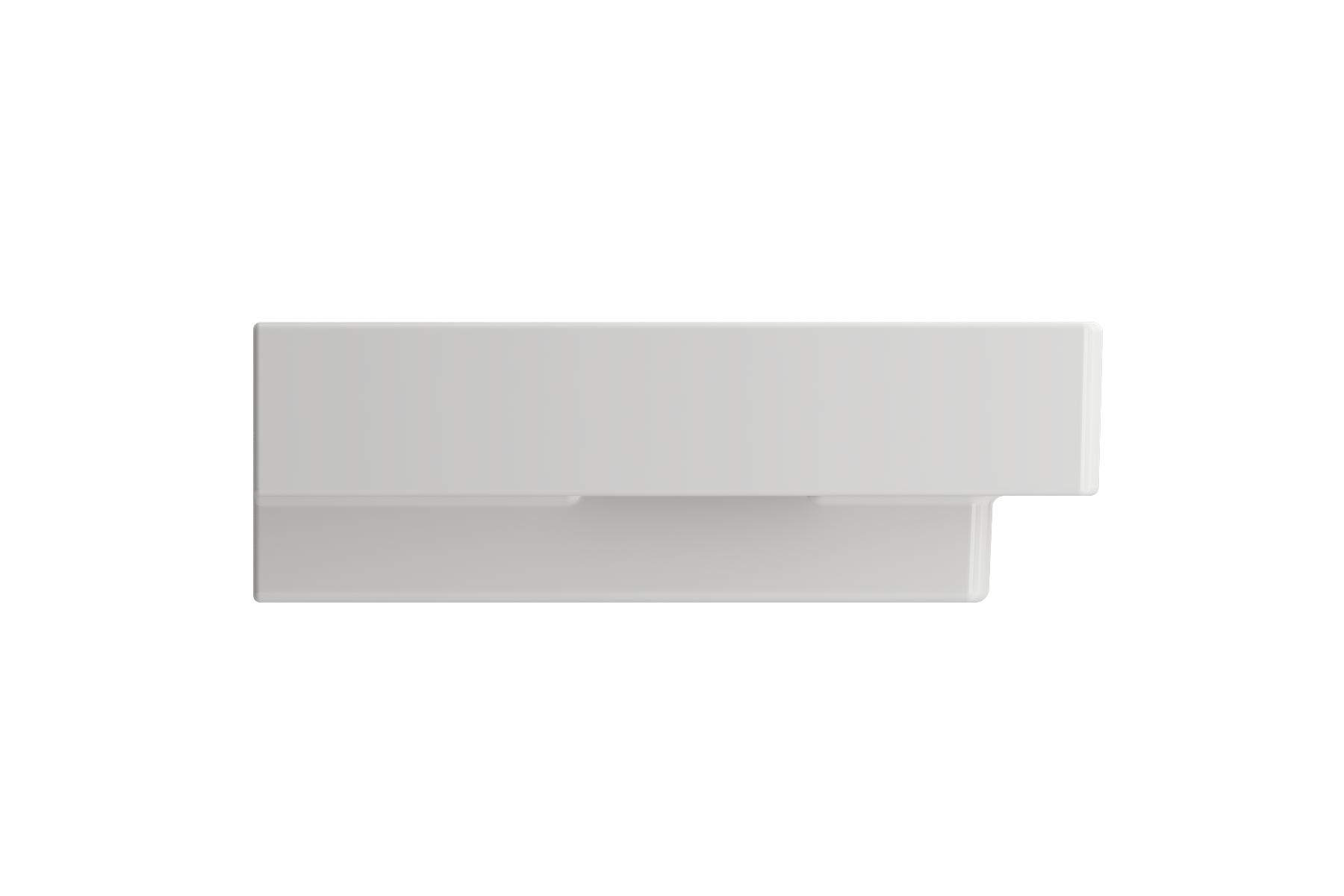 Scala Arch Wall-Mounted Sink Fireclay 39.75 in. 1-Hole 1079