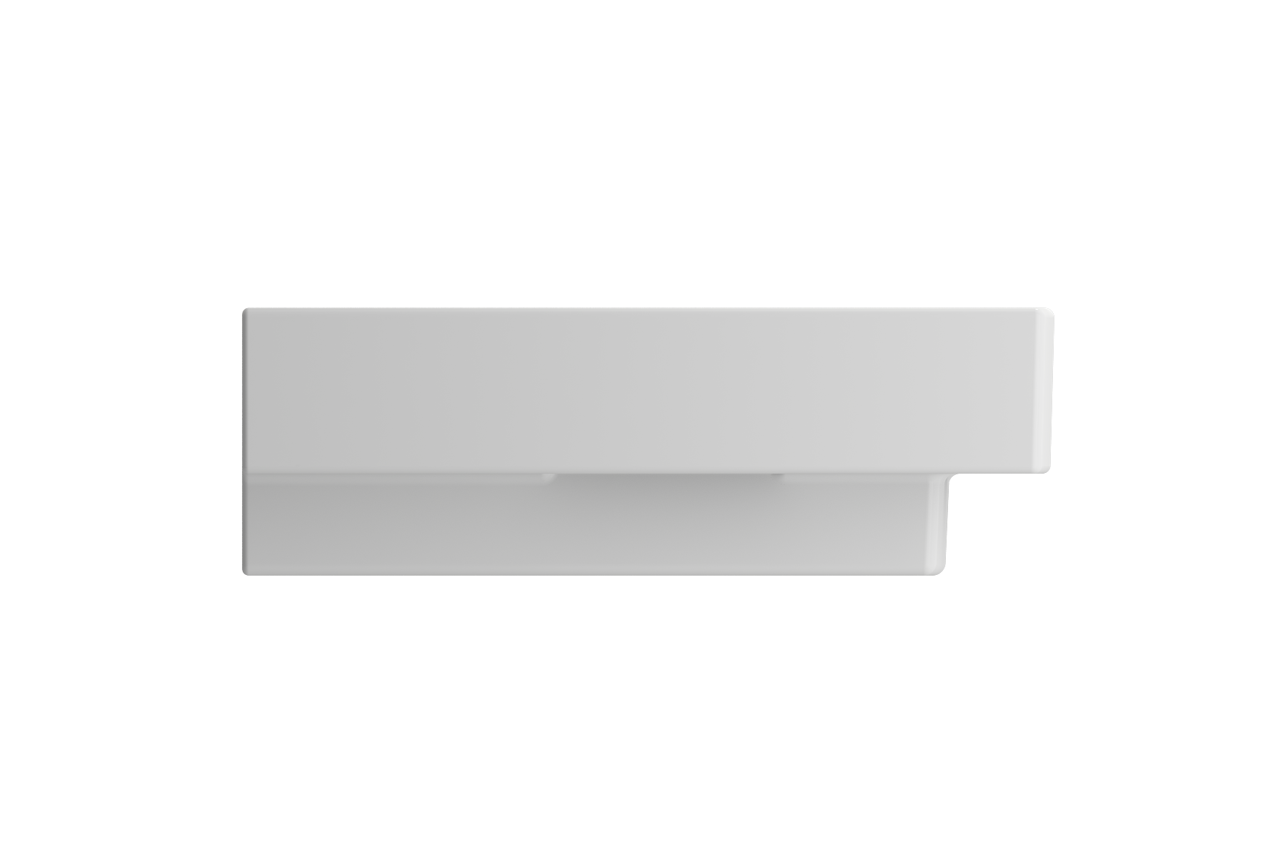 Scala Arch Wall-Mounted Sink Fireclay 39.75 in. 1-Hole 1079