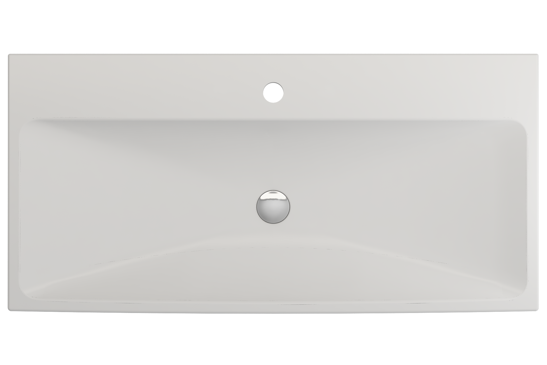 Scala Arch Wall-Mounted Sink Fireclay 39.75 in. 1-Hole 1079