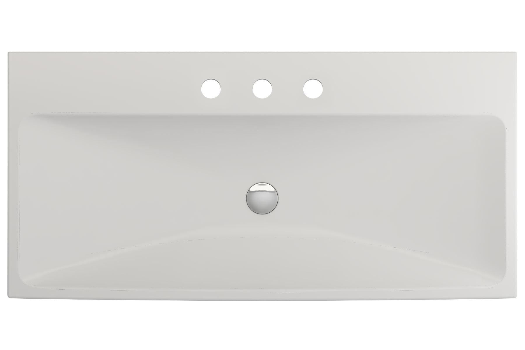 Scala Arch Wall-Mounted Sink Fireclay 39.75 in. 3-Hole 1079