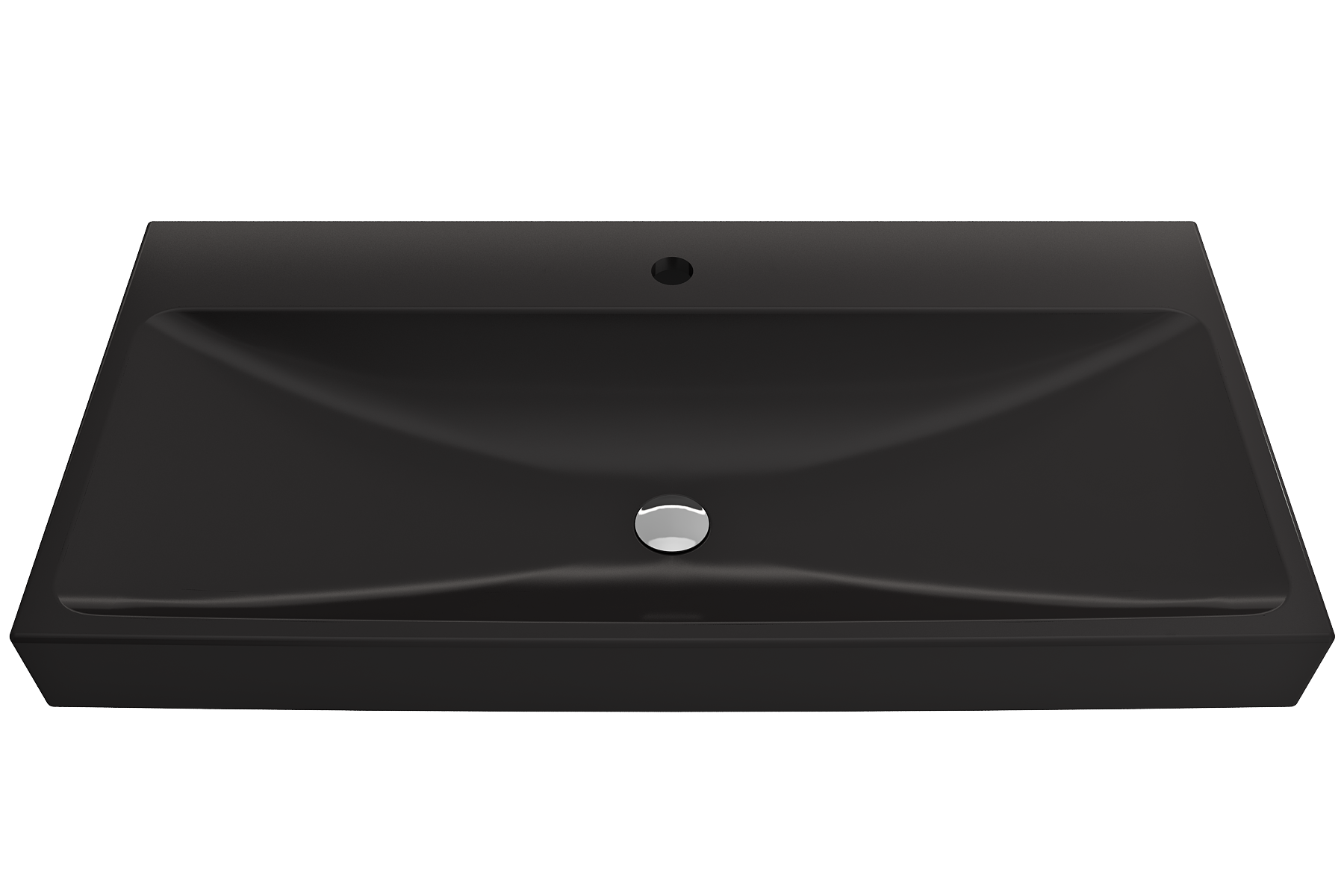 Scala Arch Wall-Mounted Sink Fireclay 39.75 in. 1-Hole 1079