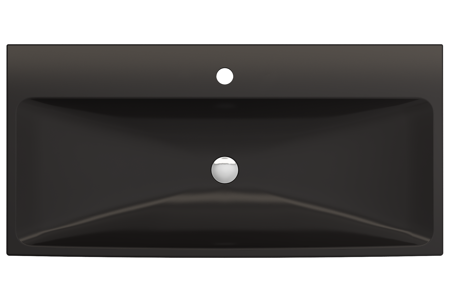 Scala Arch Wall-Mounted Sink Fireclay 39.75 in. 1-Hole 1079