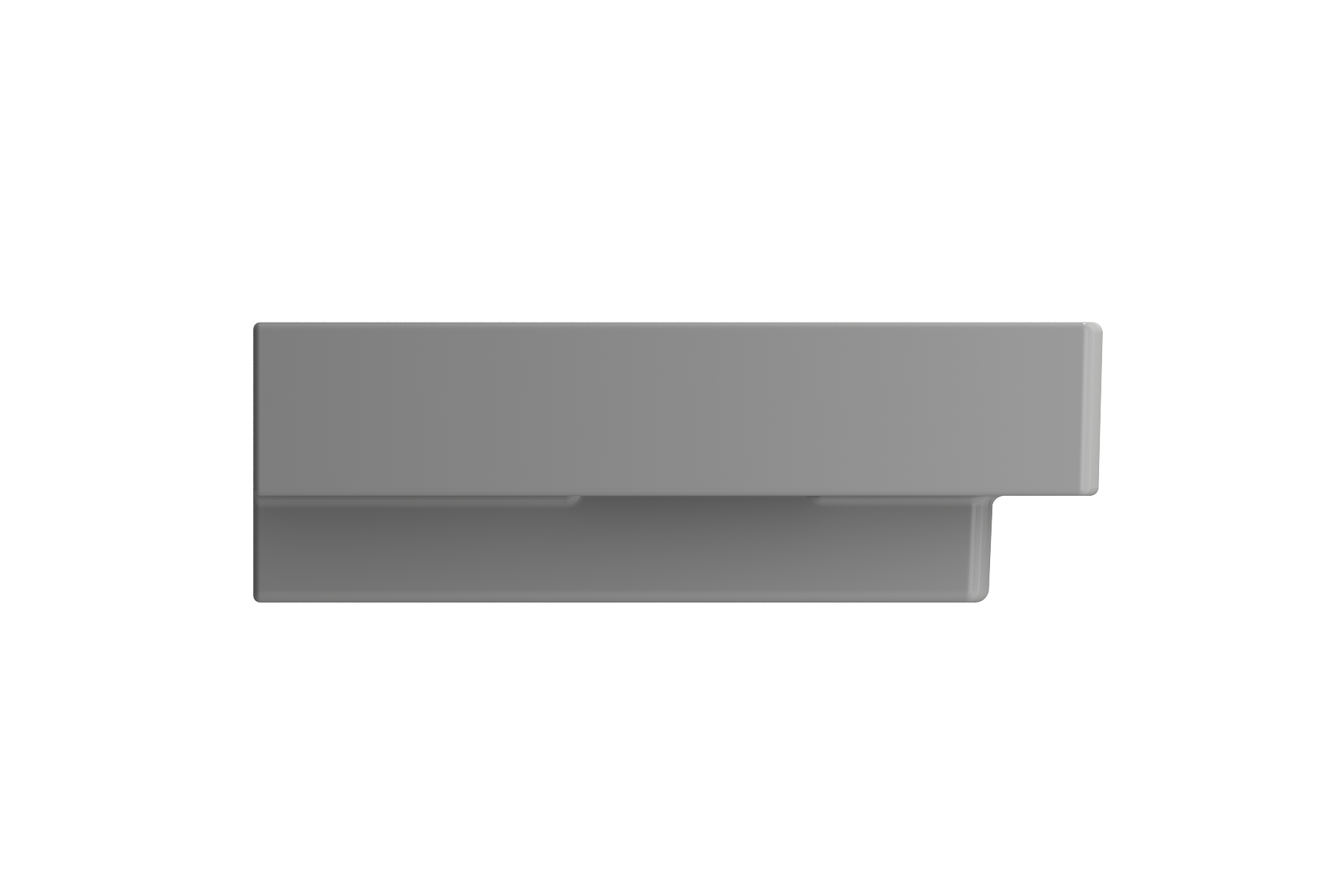 Scala Arch Wall-Mounted Sink Fireclay 39.75 in. 3-Hole 1079