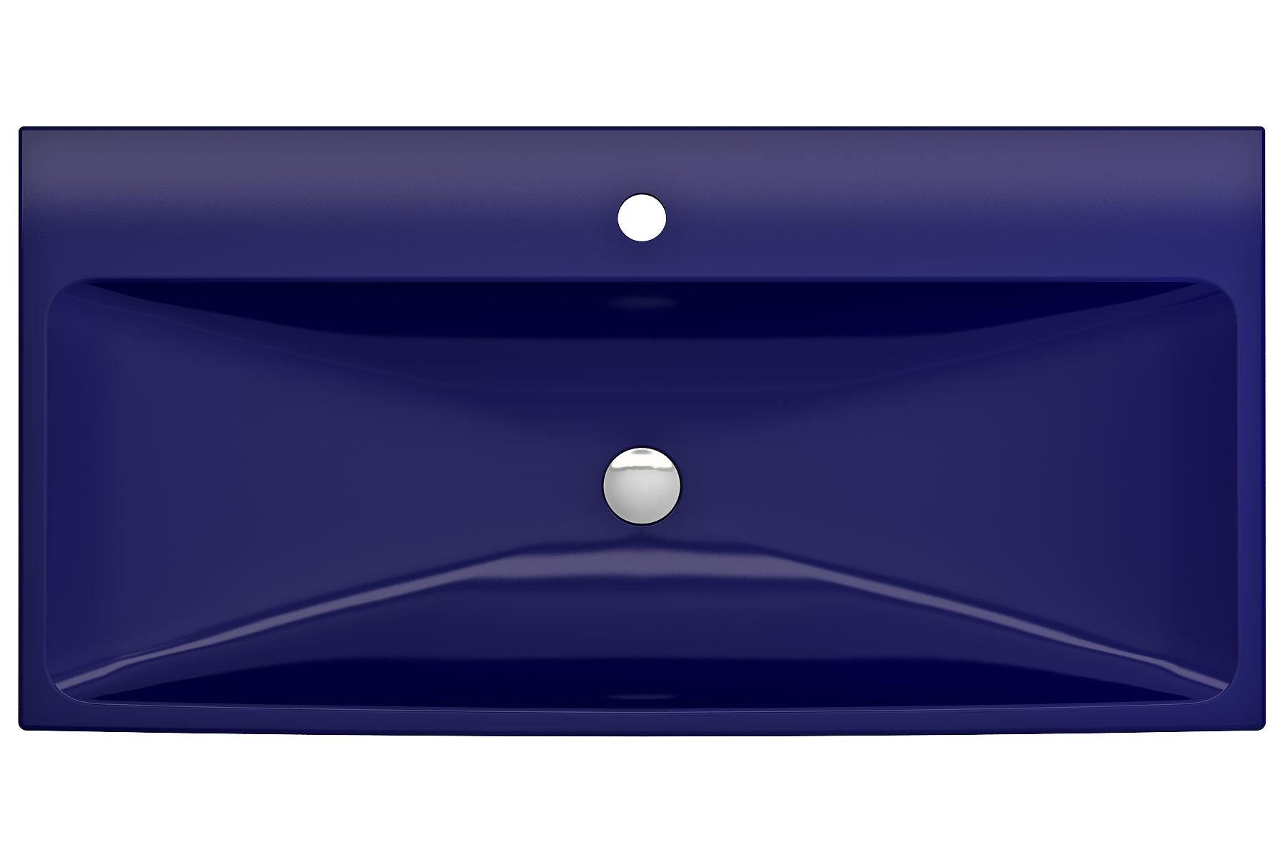Scala Arch Wall-Mounted Sink Fireclay 39.75 in. 1-Hole 1079