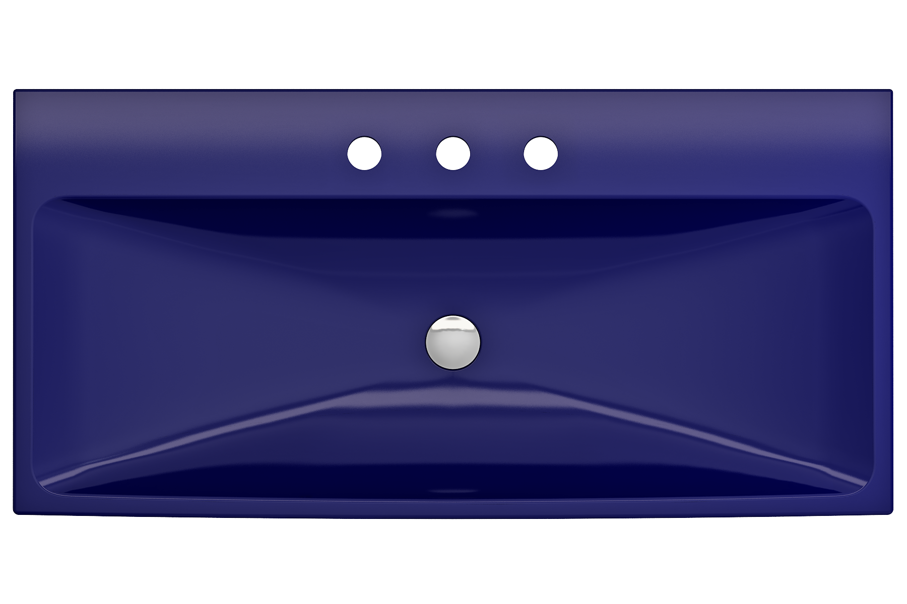 Scala Arch Wall-Mounted Sink Fireclay 39.75 in. 3-Hole 1079