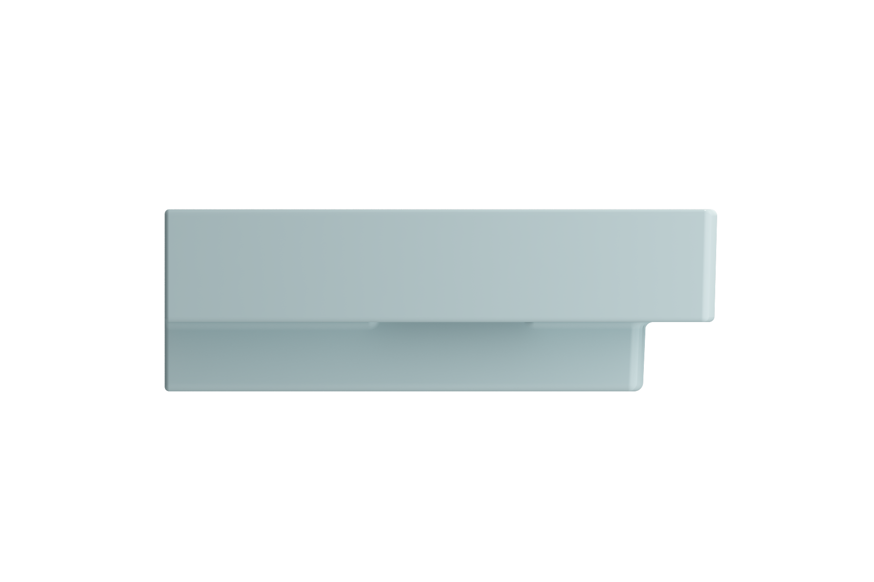 Scala Arch Wall-Mounted Sink Fireclay 39.75 in. 1-Hole 1079