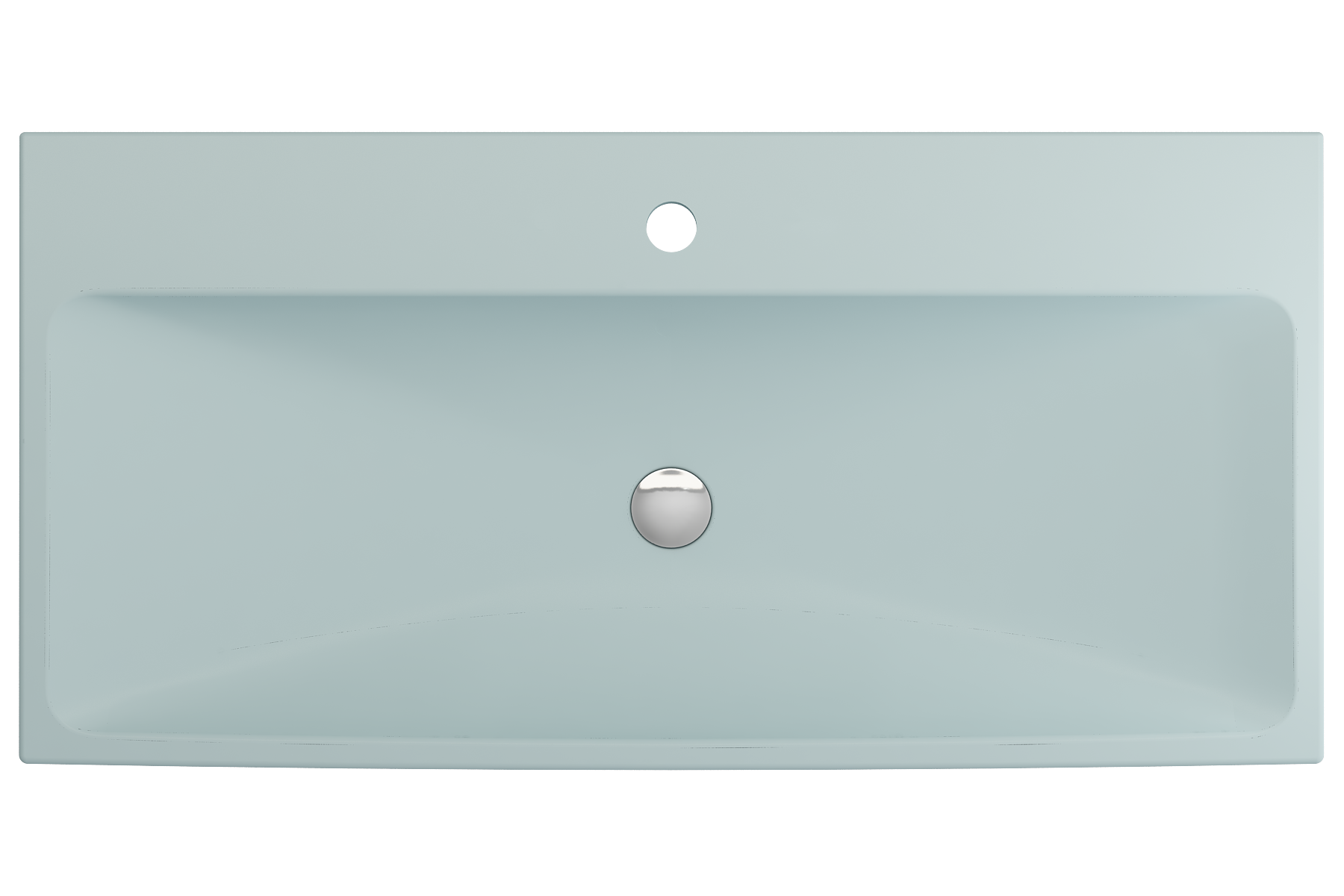 Scala Arch Wall-Mounted Sink Fireclay 39.75 in. 1-Hole 1079