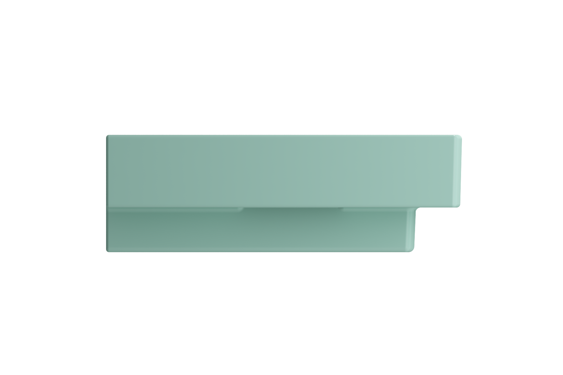Scala Arch Wall-Mounted Sink Fireclay 39.75 in. 1-Hole 1079