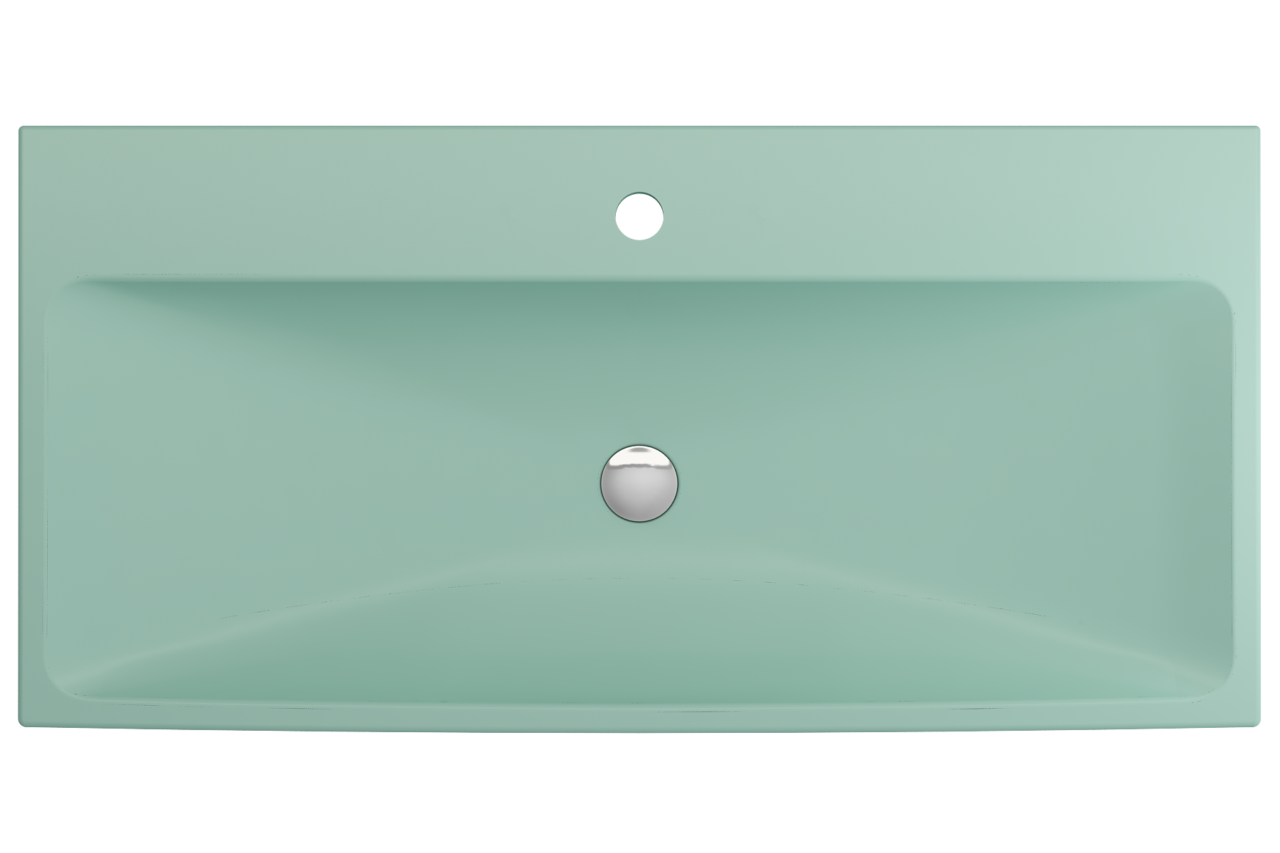 Scala Arch Wall-Mounted Sink Fireclay 39.75 in. 1-Hole 1079