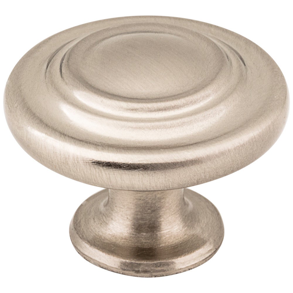 Hardware Resources 1-5/16" Diameter Satin Nickel Round Arcadia Cabinet Knob
