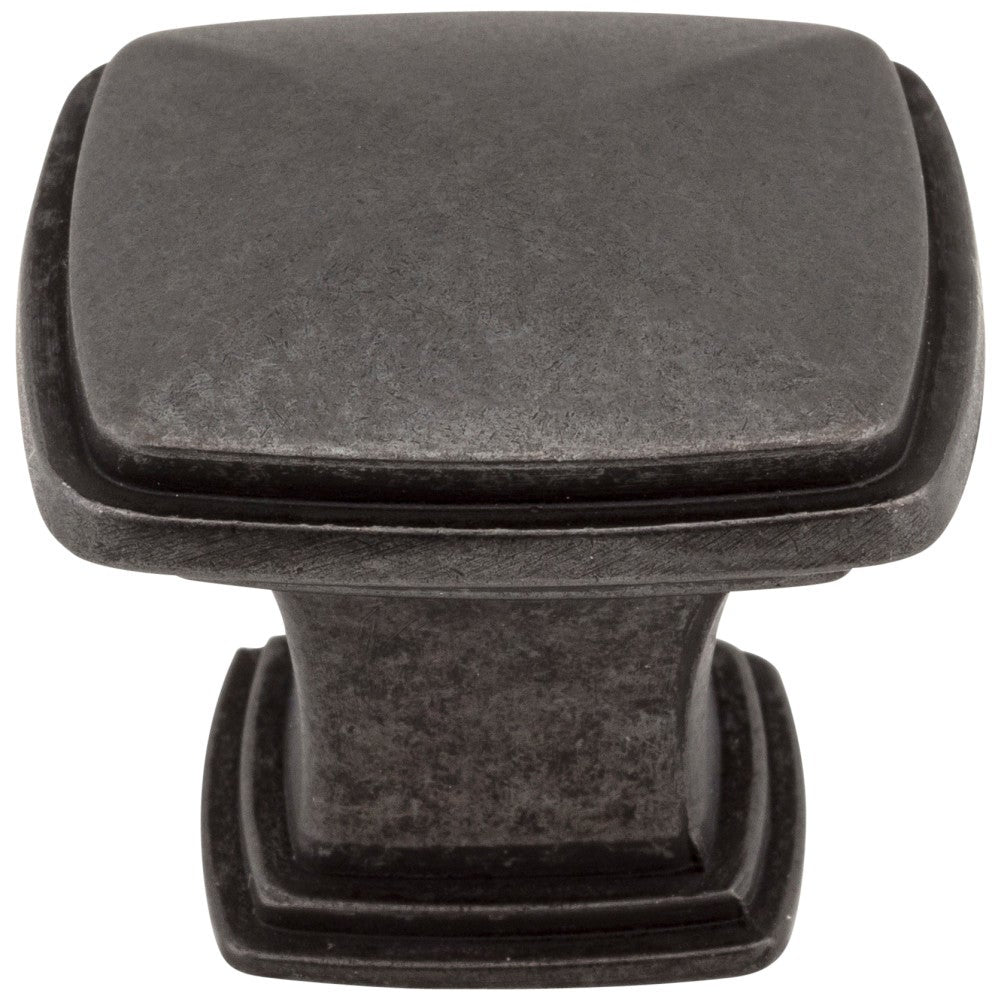 Hardware Resources 1-1/4" Overall Length Satin Nickel Square Milan 1 Cabinet Knob