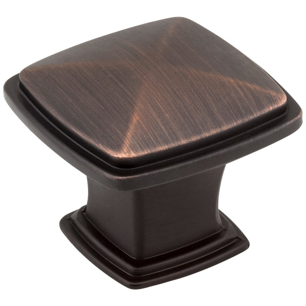 Hardware Resources 1-1/4" Overall Length Satin Nickel Square Milan 1 Cabinet Knob