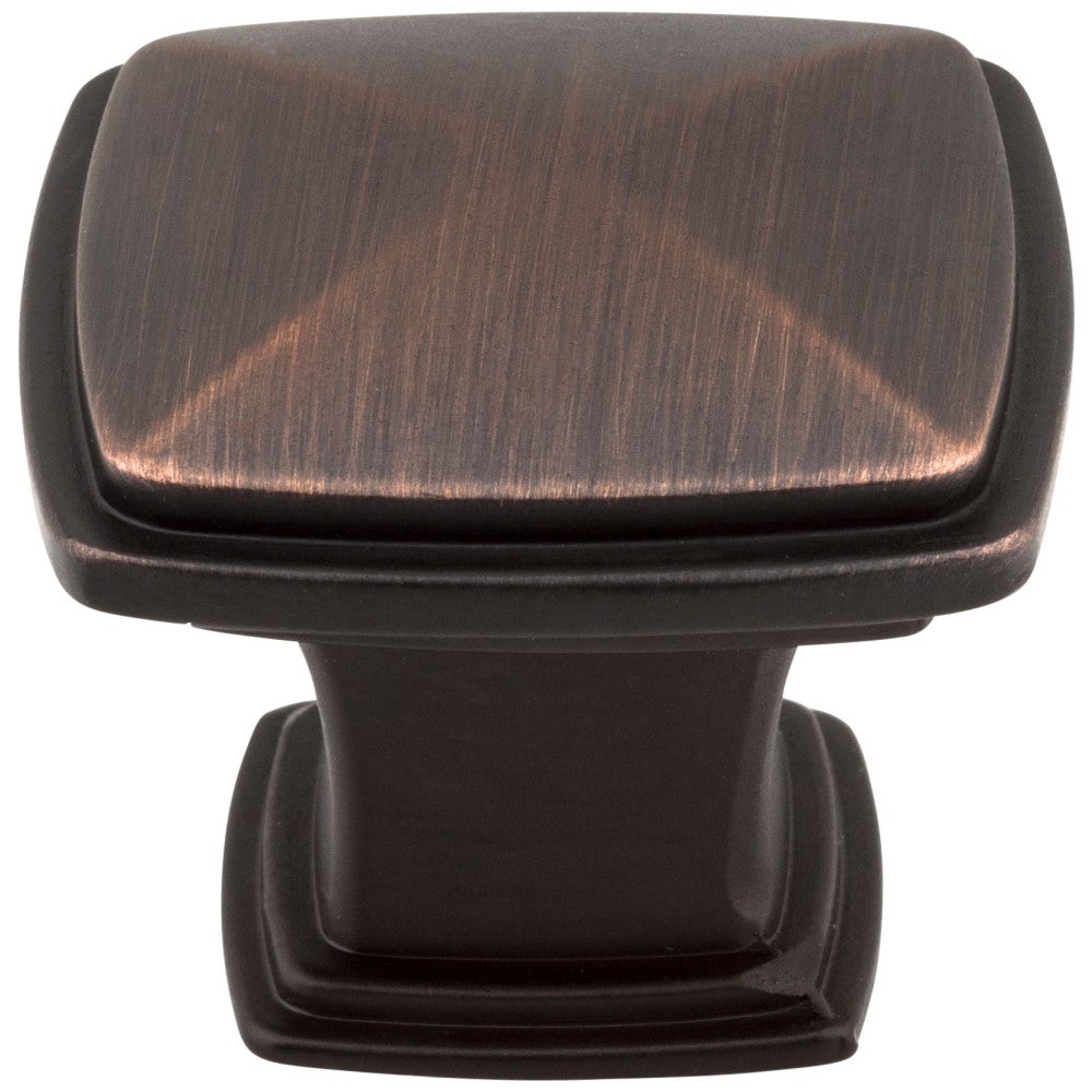 Hardware Resources 1-1/4" Overall Length Satin Nickel Square Milan 1 Cabinet Knob