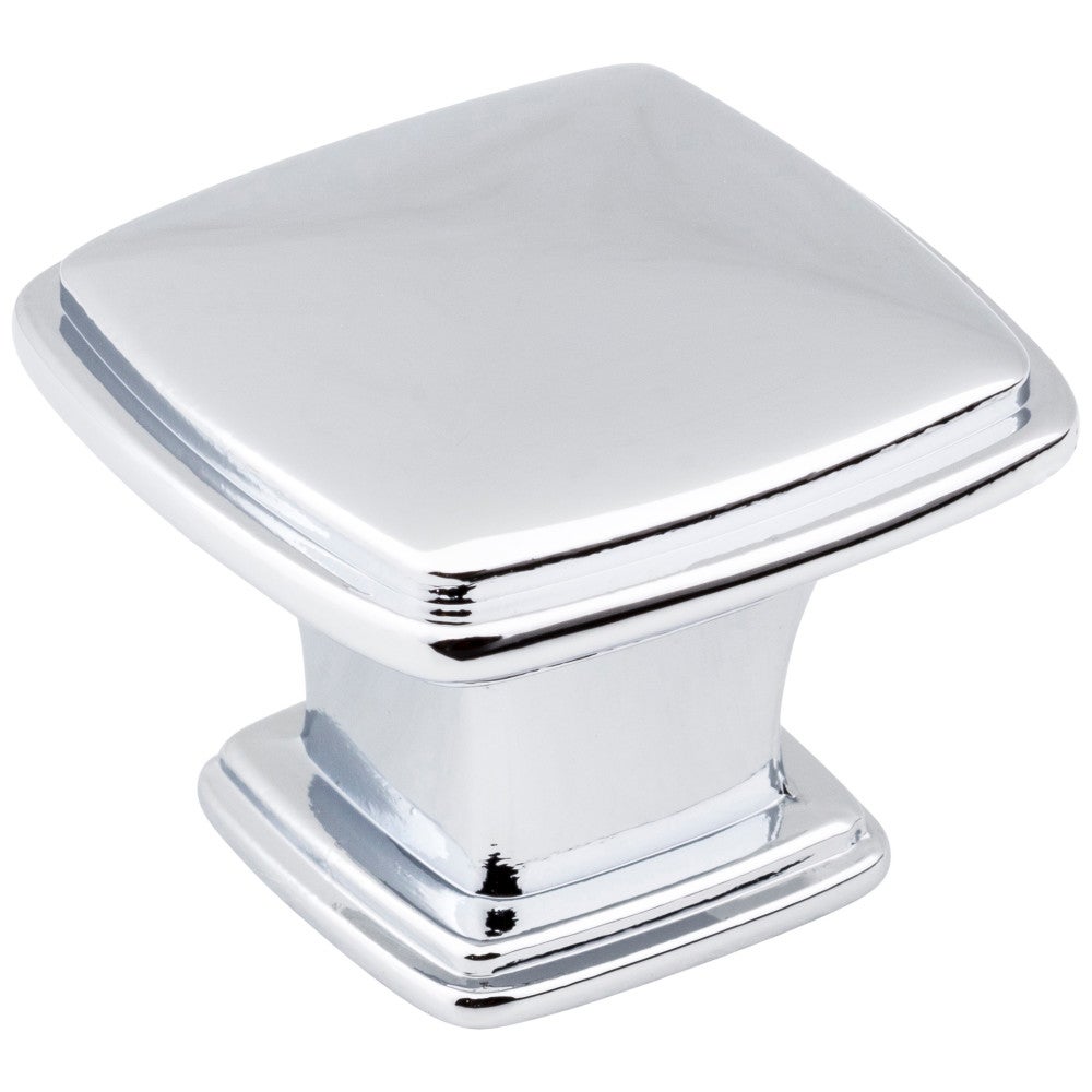 Hardware Resources 1-1/4" Overall Length Satin Nickel Square Milan 1 Cabinet Knob