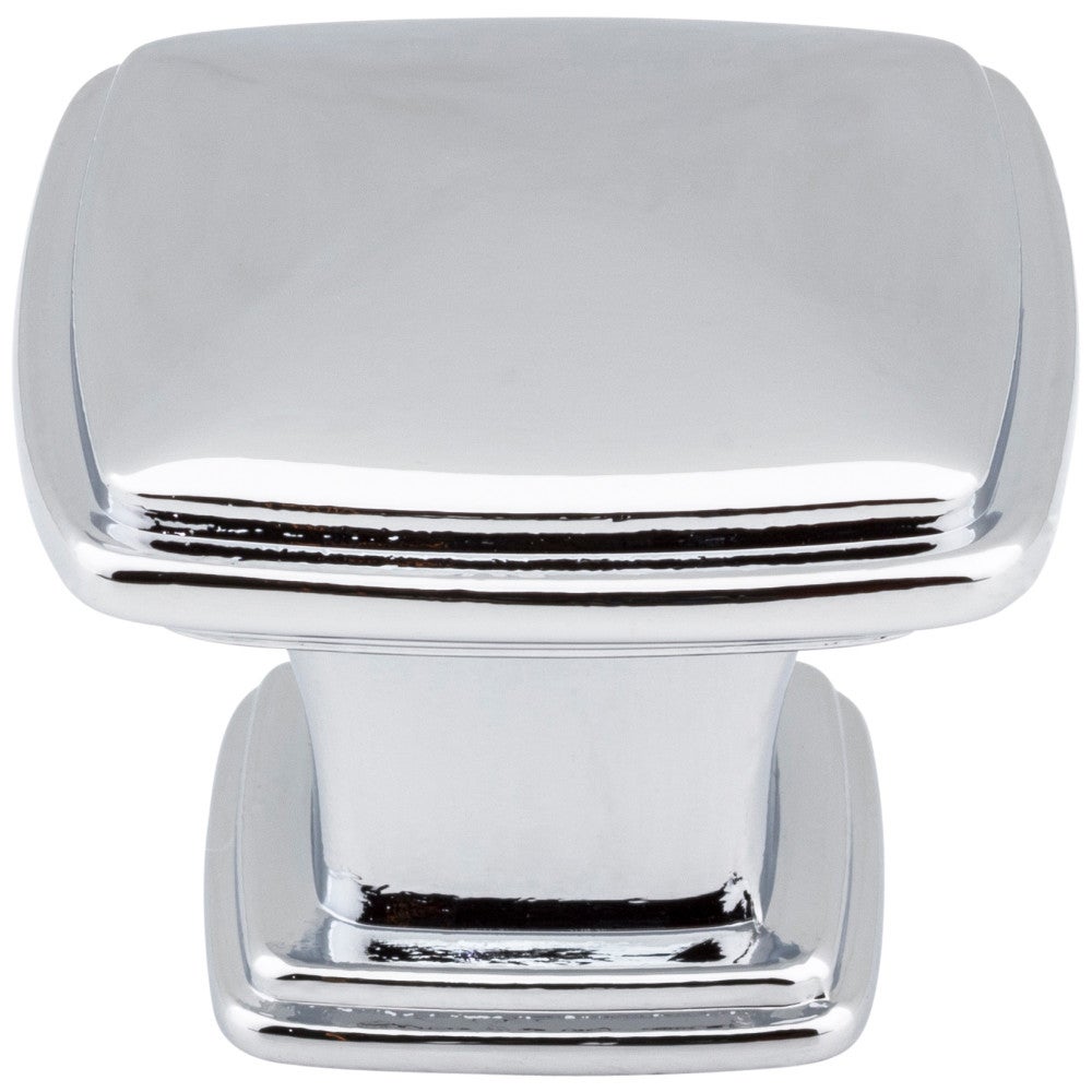 Hardware Resources 1-1/4" Overall Length Satin Nickel Square Milan 1 Cabinet Knob