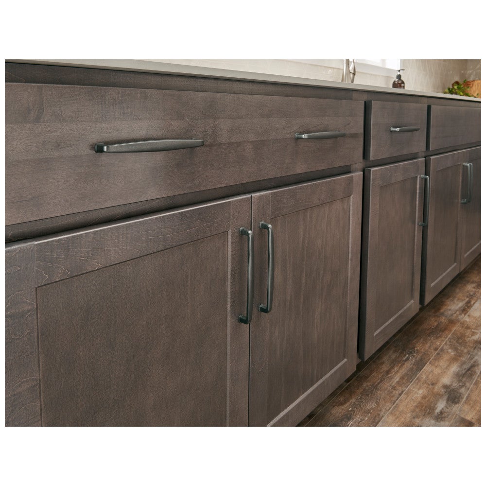 Hardware Resources 96 mm Center-to-Center Satin Nickel Square Milan 1 Cabinet Pull