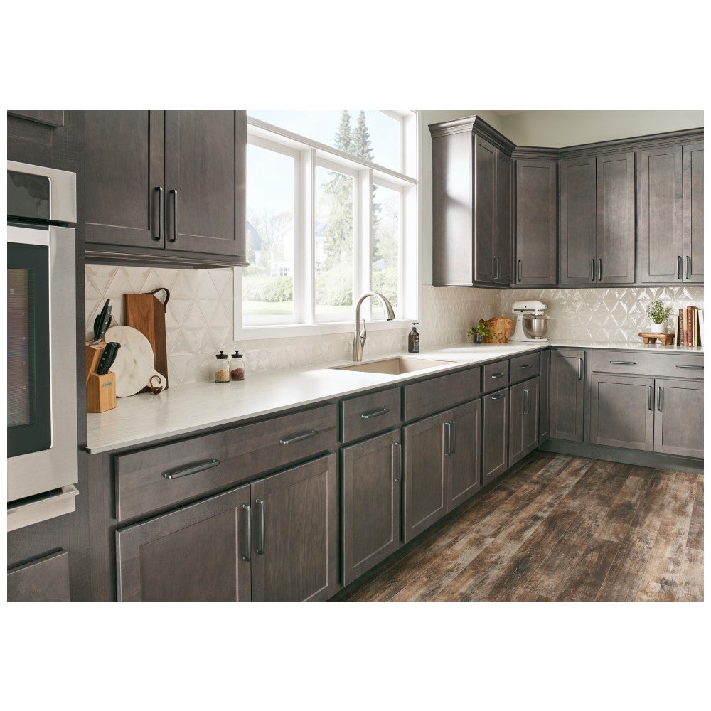 Hardware Resources 96 mm Center-to-Center Satin Nickel Square Milan 1 Cabinet Pull