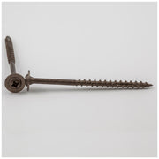 Hardware Resources #10 x 3" Clear Brown Wax Square/Phillips Drive Type 17 Coarse Thread Standard Washer Head Screw Sold by the Keg