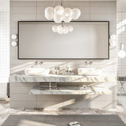 Eviva Black Black Metal Framed Mirror
