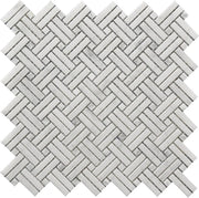 Roca Rockart – Crossed Basket Weave (12"x12" Marble Mosaic)