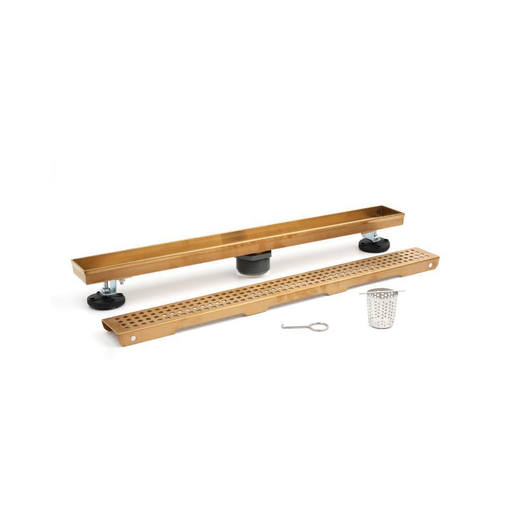 Flusso 24" Decorative Linear Drain with 2" Outlet – 11.LDR.2403
