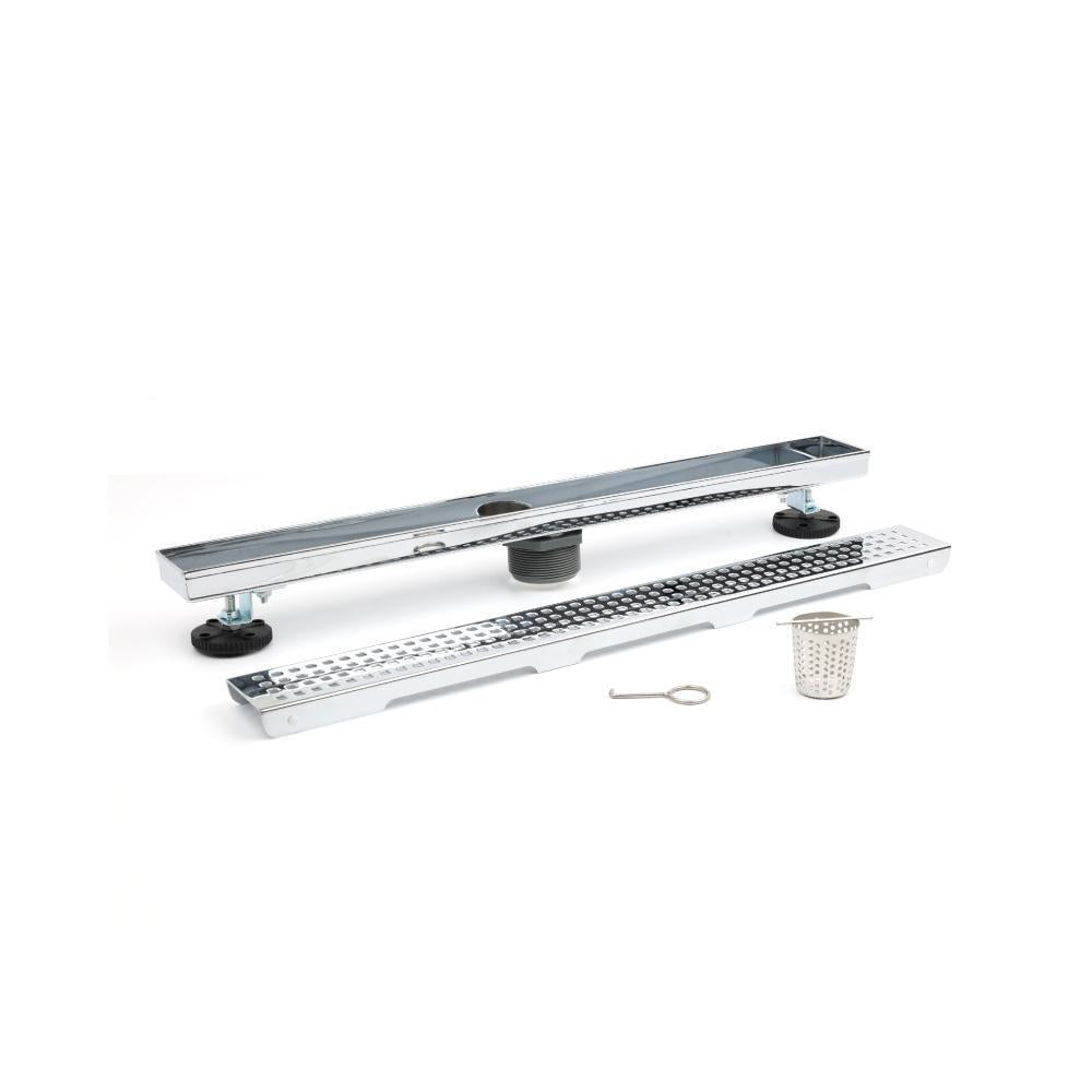 Flusso 24" Decorative Linear Drain with 2" Outlet – 11.LDR.2403