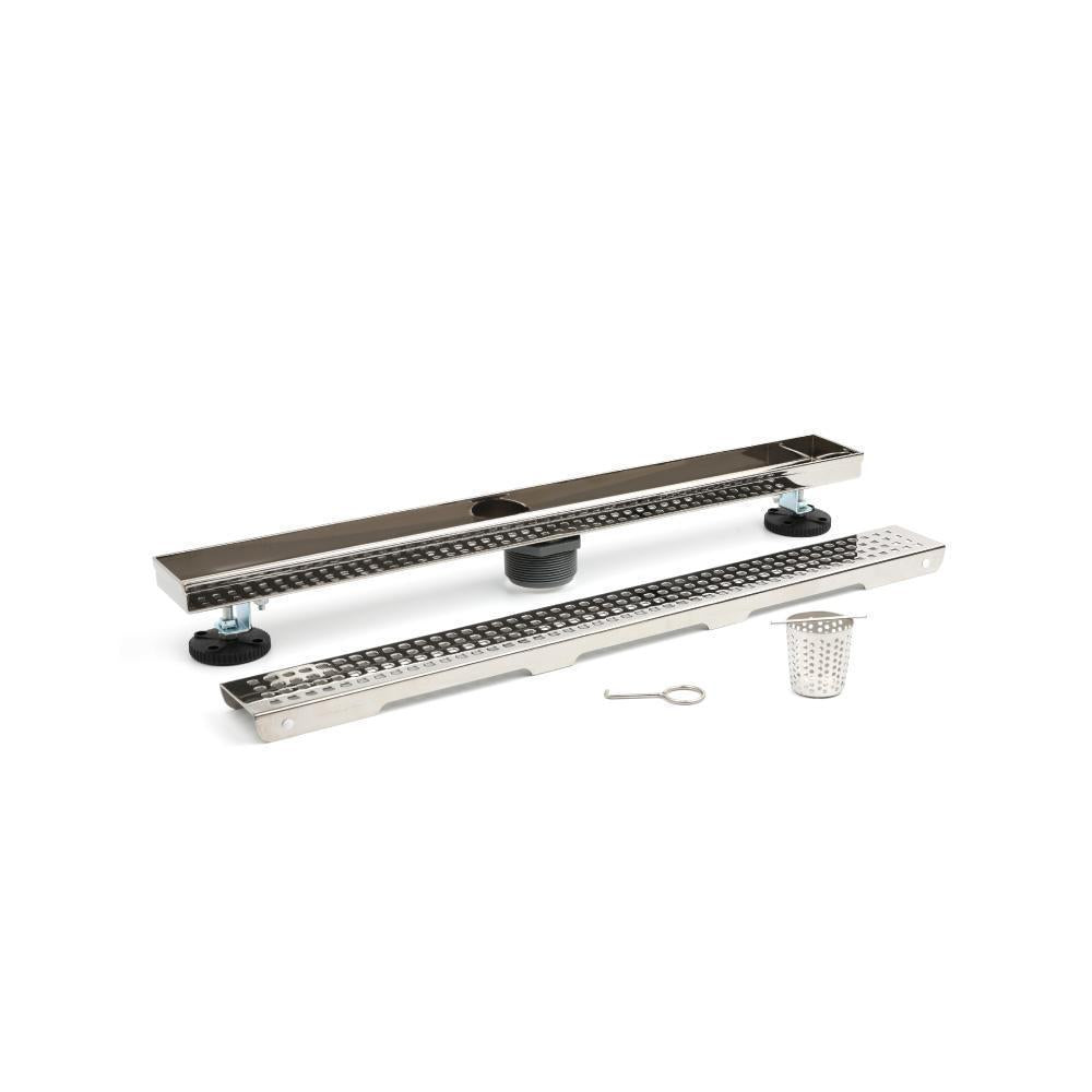 Flusso 24" Decorative Linear Drain with 2" Outlet – 11.LDR.2403