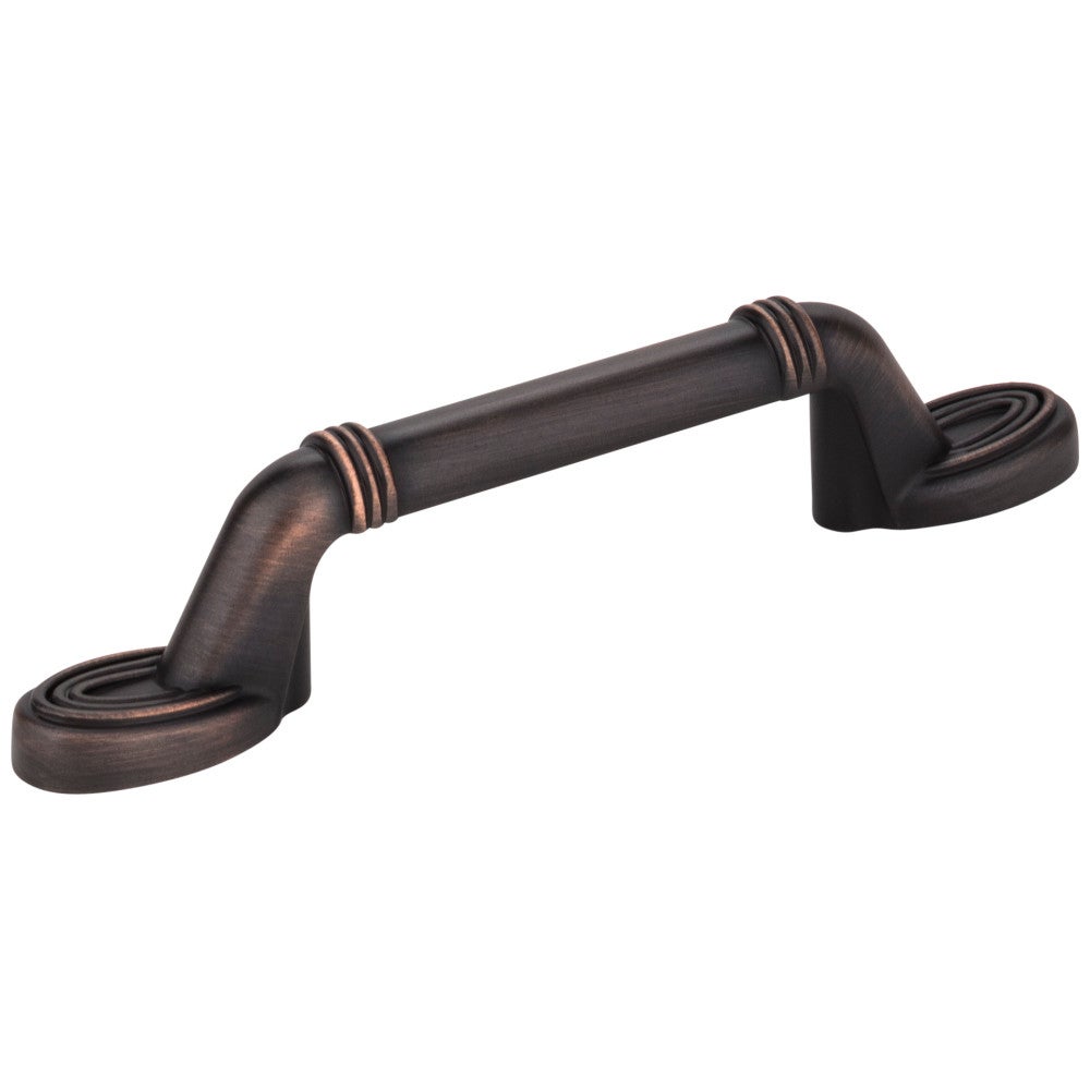 Hardware Resources 3" Center-to-Center Satin Nickel Ringed Detail Vienna Cabinet Pull