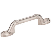 Hardware Resources 3" Center-to-Center Satin Nickel Ringed Detail Vienna Cabinet Pull