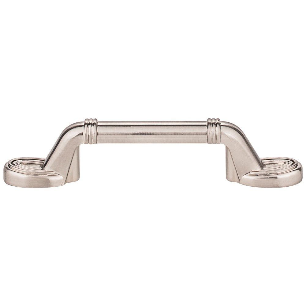 Hardware Resources 3" Center-to-Center Satin Nickel Ringed Detail Vienna Cabinet Pull