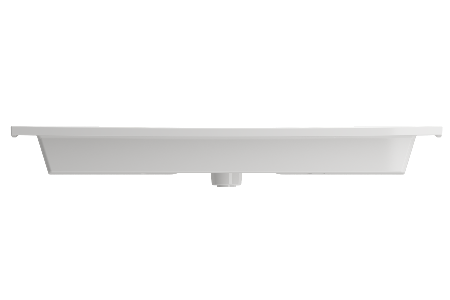 Ravenna Wall-Mounted Sink Fireclay 40.5 in. 3-Hole with Overflow 1105