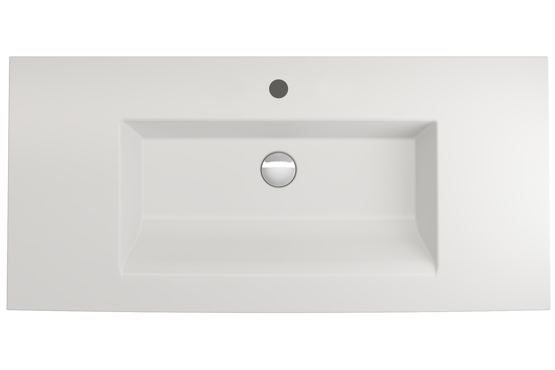 Ravenna Wall-Mounted Sink Fireclay 40.5 in. 1-Hole with Overflow 1105