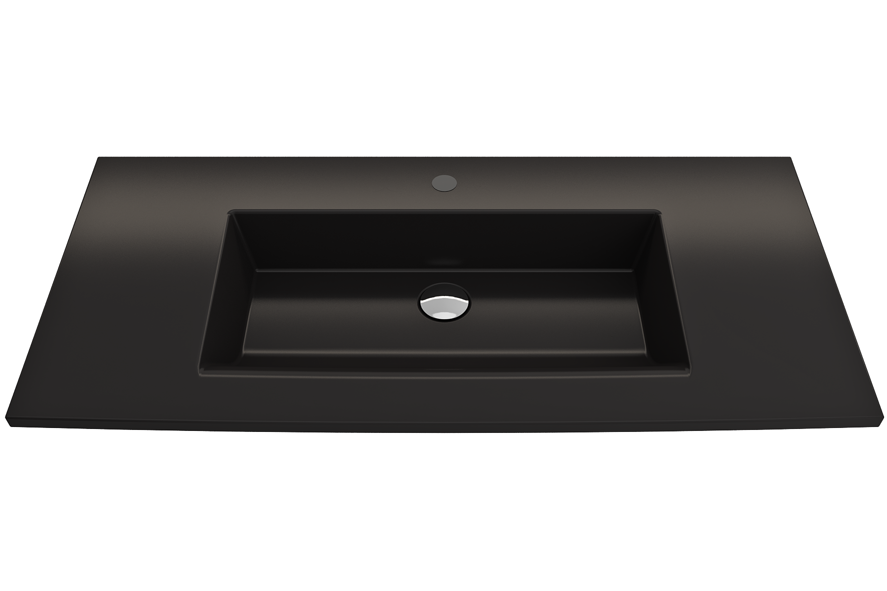 Ravenna Wall-Mounted Sink Fireclay 40.5 in. 1-Hole with Overflow 1105