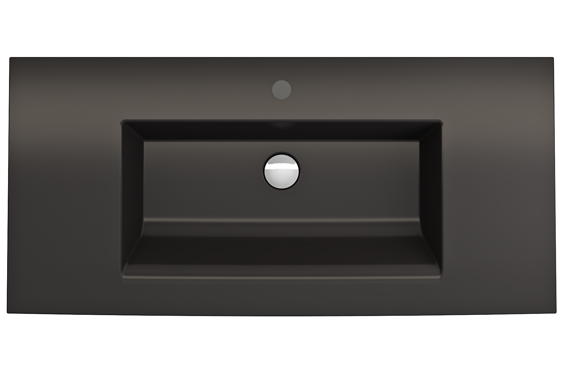 Ravenna Wall-Mounted Sink Fireclay 40.5 in. 1-Hole with Overflow 1105