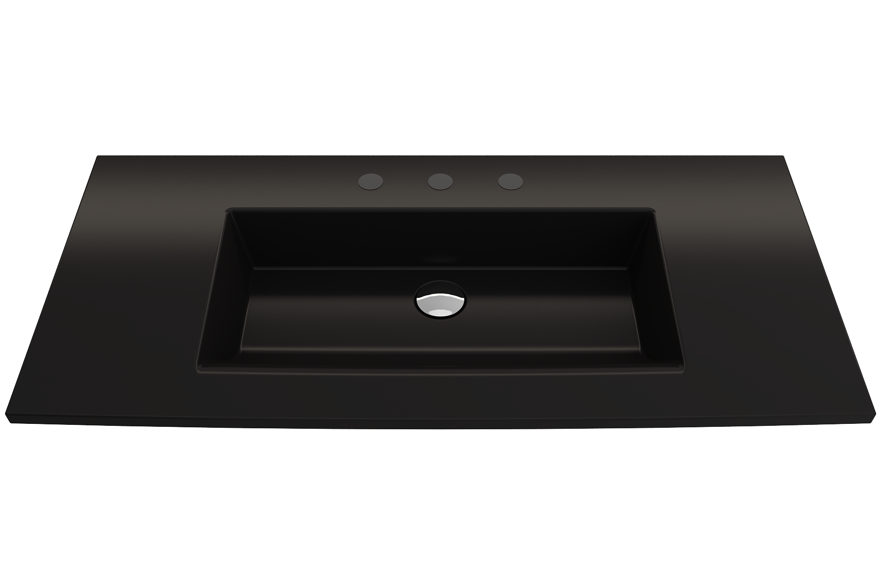 Ravenna Wall-Mounted Sink Fireclay 40.5 in. 3-Hole with Overflow 1105