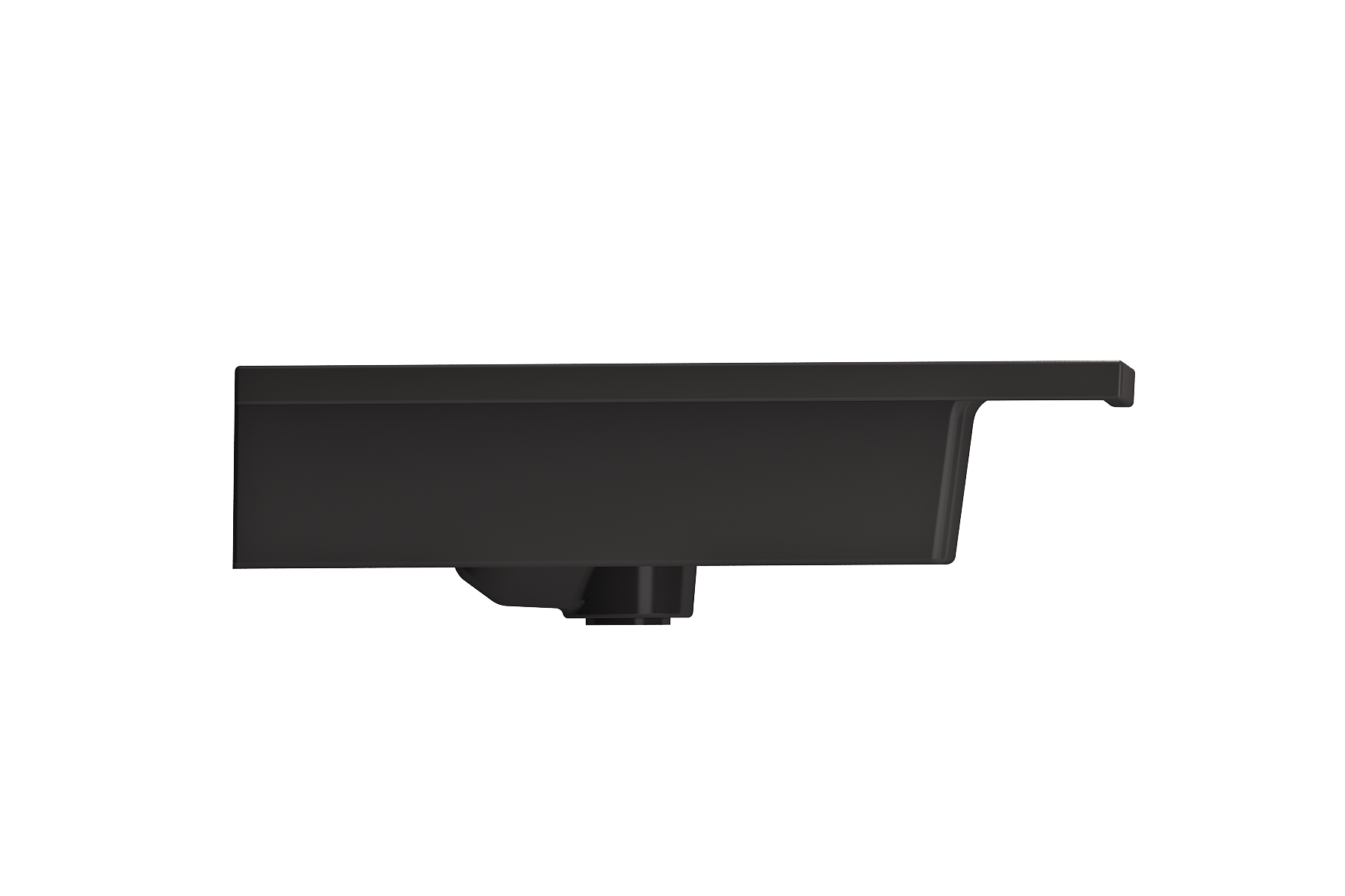 Ravenna Wall-Mounted Sink Fireclay 40.5 in. 3-Hole with Overflow 1105