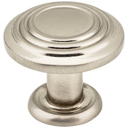 Hardware Resources 1-1/4" Diameter Satin Nickel Stacked Ring Vienna Cabinet Mushroom Knob